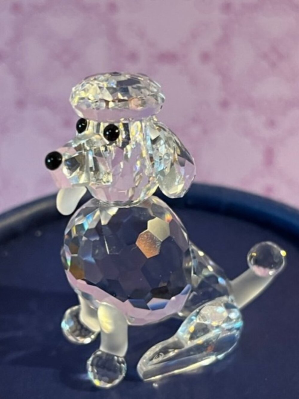 Swarovski Crystal sitting poodle 181317
